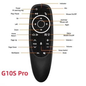 G10S Pro BT Air Mouse 2.4G Wireless Gyroscope Smart Remote Control With Voice IR Learning for Android TV Box H96 MAX X88 PRO X9 - Image 4