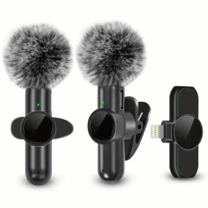 Wireless Lavalier Microphone With Windproof Cover Audio Video Recording Mini Mic For iPhone Android Mobile Phone Microphone - Image 6