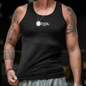 Maden Casual Breathable Black Sleeveless Vest Men Summer Quick-Dry Running Top Cool-Touch Loose Tank Top Versatile Undershirt - Image 2