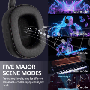 Siindoo JH-ANC930Plus Active Noise Cancelling Headphones, Hybrid Wireless Headphone With Multi Magnetic Touch Control LED Screen - Image 3