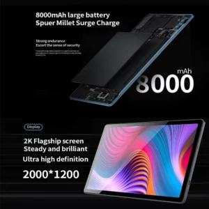 BDF P60 New 10.1 Inch Tablets Android 12 Ten Core 8GB RAM 256GB ROM Dual 4G LTE Phone Call Dual WiFi Bluetooth Google Tablet PC - Image 4