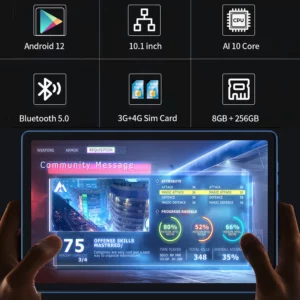 BDF P60 New 10.1 Inch Tablets Android 12 Ten Core 8GB RAM 256GB ROM Dual 4G LTE Phone Call Dual WiFi Bluetooth Google Tablet PC - Image 6