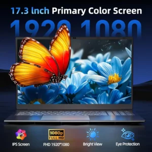 17.3 inch Gaming Office Laptop PC Intel N5095 Windows 11 Pro 16GB DDR4 1TB SSD Fingerprint Unlock Backlit Notebook PC Computer - Image 2