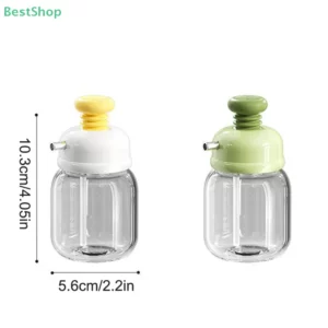 ♥♥♥Press-top Glass Oil Bottle,Soy Sauce And Vinegar Condiment Bottle,Home Kitchen Spice Metered Oil Control Bottle - Image 6