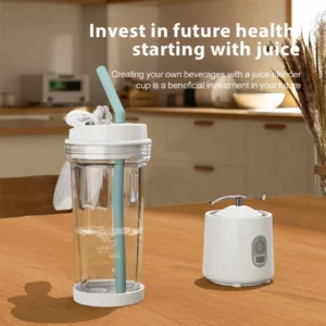 Portable Blender Electric Juicer Fruit Mixer for Kitchen Shakes Smoothies Rechargeable Juice Bottle with 500ml Cup 4000mAh 180W - Image 3