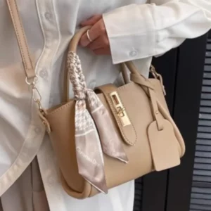 New Women's PU Crossbody Bag Large Capacity Solid Color Shopping Shoulder Bag High-Quality Handbag Multifunctional Bucket Bag - Image 3