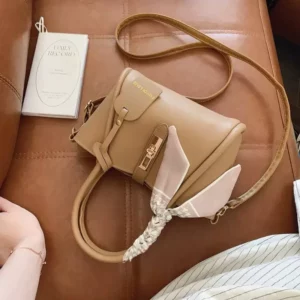 New Women's PU Crossbody Bag Large Capacity Solid Color Shopping Shoulder Bag High-Quality Handbag Multifunctional Bucket Bag - Image 5