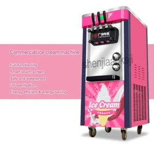 110V 220V Commercial Soft Ice Cream Machine With Compressor 18L/H 3 Flavors Electric Vertical Automatic Ice Cream Maker 2100W - Image 5