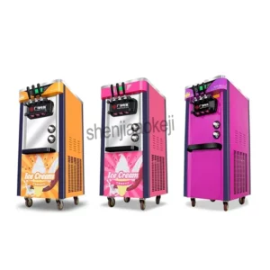 110V 220V Commercial Soft Ice Cream Machine With Compressor 18L/H 3 Flavors Electric Vertical Automatic Ice Cream Maker 2100W - Image 6
