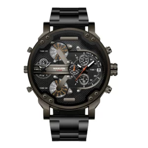 Men Top Brand Luxury Gold Steel Band Large Dial Quartz Wristwatches Man Male Clock Relogio Masculino - Image 6
