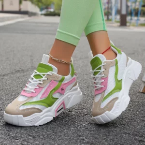 Women Shoes 2024 New Dirt-resistant Fashion Comfortable Loafers Breathable Lightweight Lace Up Sneakers Women Zapatos De Mujer - Image 1
