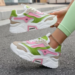 Women Shoes 2024 New Dirt-resistant Fashion Comfortable Loafers Breathable Lightweight Lace Up Sneakers Women Zapatos De Mujer - Image 3