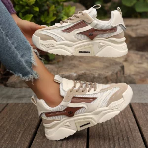 Women Shoes 2024 New Dirt-resistant Fashion Comfortable Loafers Breathable Lightweight Lace Up Sneakers Women Zapatos De Mujer - Image 4