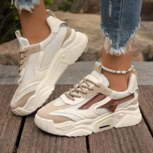 Women Shoes 2024 New Dirt-resistant Fashion Comfortable Loafers Breathable Lightweight Lace Up Sneakers Women Zapatos De Mujer - Image 5