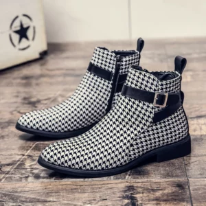Size 38-48 Classic Men Ankle Boots Luxury and Comfortable Fashion Brand Chelsea Boots Men British Gentleman Social Boots Men - Image 3