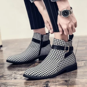 Size 38-48 Classic Men Ankle Boots Luxury and Comfortable Fashion Brand Chelsea Boots Men British Gentleman Social Boots Men - Image 4