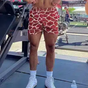 Spring Summer Stylish Leopard Print Shorts For Mens Sports Fitness Quick-dry Breathable Shorts Daily Casual Men's Loose Shorts - Image 5