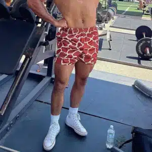 Spring Summer Stylish Leopard Print Shorts For Mens Sports Fitness Quick-dry Breathable Shorts Daily Casual Men's Loose Shorts - Image 4