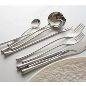 304 Stainless Steel Mirror Tableware, Western-style Knife, Fork and Spoon Set, Inposing Artifacts Household, Simple Design - Image 3