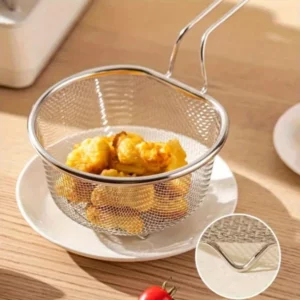 Multi function 304 stainless steel deep fry basket kitchen strainer filter pan for hot pot lo mein cooking household essential - Image 2