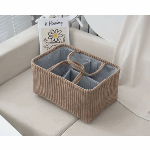 1pc Large Bohemian Storage Basket - Multi-Compartment Organizer for Baby Clothes, Toys & Home Decor - Image 2
