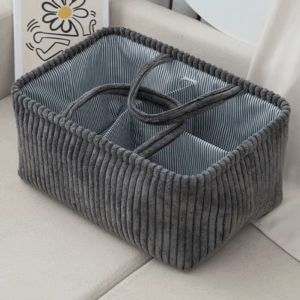 1pc Large Bohemian Storage Basket - Multi-Compartment Organizer for Baby Clothes, Toys & Home Decor - Image 3