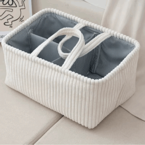 1pc Large Bohemian Storage Basket - Multi-Compartment Organizer for Baby Clothes, Toys & Home Decor - Image 4