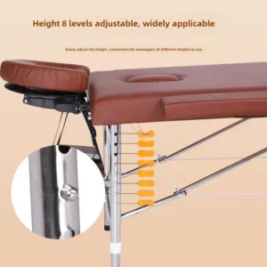Massage Bed Lifting Portable Stainless Steel Portable Folding Home Beauty Physiotherapy Moxibustion Massage Beds Beauty Salons - Image 3