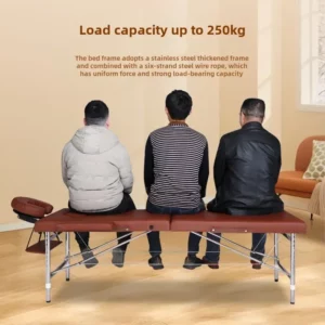 Massage Bed Lifting Portable Stainless Steel Portable Folding Home Beauty Physiotherapy Moxibustion Massage Beds Beauty Salons - Image 4