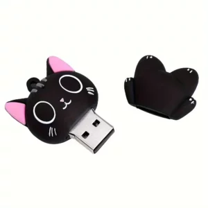Kawaii Cat USB Flash Drive, Portable Cute USB Stick, Creative Design USB Storage, Memory Stick Gift for Kids & Students - Image 6