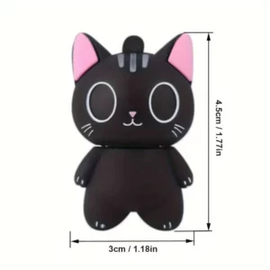 Kawaii Cat USB Flash Drive, Portable Cute USB Stick, Creative Design USB Storage, Memory Stick Gift for Kids & Students - Image 2