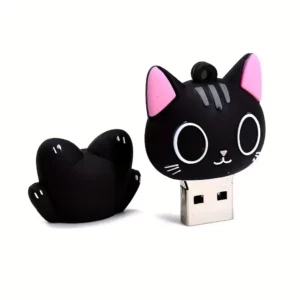 Kawaii Cat USB Flash Drive, Portable Cute USB Stick, Creative Design USB Storage, Memory Stick Gift for Kids & Students - Image 4