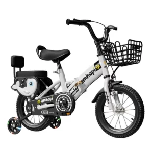 Children's Folding Bicycle Baby Stroller 12-14-16-18-20 Inch Bicycle New Boys And Girls 2 Years Old - 10 Years Old Bicycle 2024 - Image 5