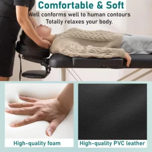 Aluminium Massage Bed Portable Massage Table 24 inche Wide Lash Bed 2 Folding Heigh Adjustable Spa Table with Non-Woven - Image 5