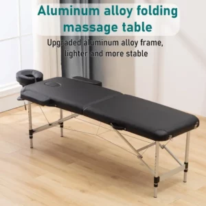 Aluminium Massage Bed Portable Massage Table 24 inche Wide Lash Bed 2 Folding Heigh Adjustable Spa Table with Non-Woven - Image 3