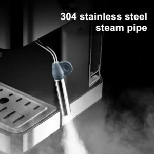 220V Italian Touch Coffee Machine Household Small Semi-Automatic High-Pressure Steam Milk Foam Office 20bar Stainless Steel - Image 5