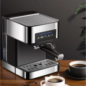 220V Italian Touch Coffee Machine Household Small Semi-Automatic High-Pressure Steam Milk Foam Office 20bar Stainless Steel - Image 6