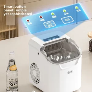 95W Commercial Ice Maker 12KG Auto Clean Round Ice Machine for Home Stall Night Market - Image 5