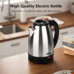 Stainless Steel Electric Kettle 1.8L 220V Silver Black Base Separation Desion Rust-resistant Durable for Home During Travel - Image 3