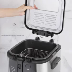 Electric Fryer Fried Dough Sticks Commercial Large Capacity Small Deep Frying Pan Removable Liner Chicken Chop Fries - Image 5
