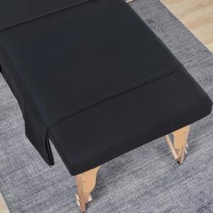 3pcs/Set Microfiber Massage Table Sheet Set Premium Salon SPA Bed Cover Unscented Flat Fitted Sheet Kit With Face Cradle Cover - Image 4
