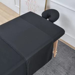 3pcs/Set Microfiber Massage Table Sheet Set Premium Salon SPA Bed Cover Unscented Flat Fitted Sheet Kit With Face Cradle Cover - Image 3