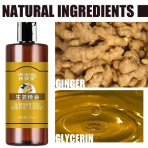 Ginger Slimming Oil Lymphatic Drainage Anti Aging Plant Slim Metabolism Essential Full Oil Promote Massage Body Oils Y2Q7 - Image 4