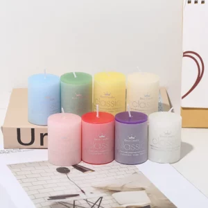 Natural Plant Scented Classic Cylindrical Candles Lavender Red Rose Vanilla Ocean Green Tea Sakura Fragrant Holiday Party Candle - Image 3