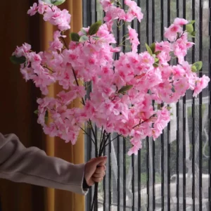 Simulated Flower Cherry Blossom Branch Wedding Living Room Floor Decoration Flower Soft Decoration Flower - Image 4
