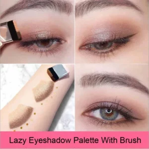 Two-color Matte Eye Shadow Double Small Box Lazy Eye Shadow Easy to Carry Eyeshadow Tray Professional Women's Cosmetics - Image 2