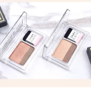 Two-color Matte Eye Shadow Double Small Box Lazy Eye Shadow Easy to Carry Eyeshadow Tray Professional Women's Cosmetics - Image 6