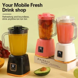 TINSOL Electric Juicer Portable Blender 10 Blades Multifunctional Juice Blender Fresh Juice Smoothie Blender Food Processor - Image 4