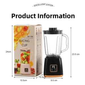TINSOL Electric Juicer Portable Blender 10 Blades Multifunctional Juice Blender Fresh Juice Smoothie Blender Food Processor - Image 6