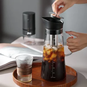 BINCOO 1500ML Cold Brew Coffee Maker with Removable Stainless Steel Filter, Home Cold Brew Coffee Iced Tea Maker & Fruit Pitcher - Image 4